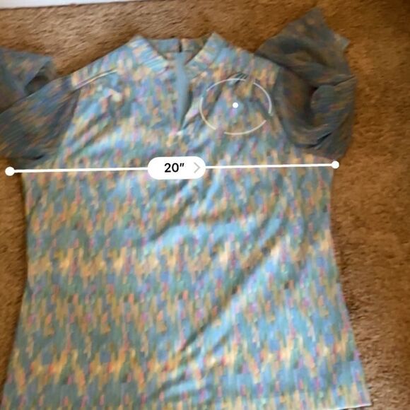 Vintage 60s 70s Psychedellic Top by Myrette - Picture 6 of 7